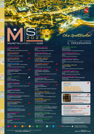 Un’estate di cultura e spettacolo: Molfetta presenta il cartellone Molf...