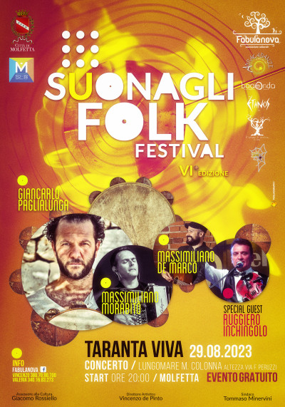 I big della pizzica a Molfetta per il Suonagli Folk Festival