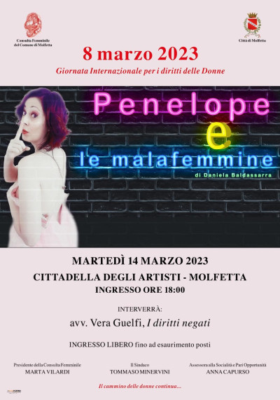 Penelope e le malafemmine. Spettacolo teatrale