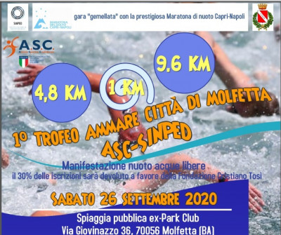 1° trofeo Ammare manifestazione di nuoto in acque libere 