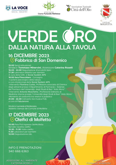 Verde Oro. Dalla natura alla tavola. Due giorni per riscoprire le propriet&ag...